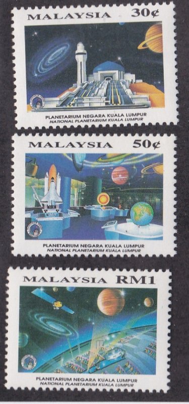 Malaysia # 499-501, National Planetarium, NH, 1/2  Cat.