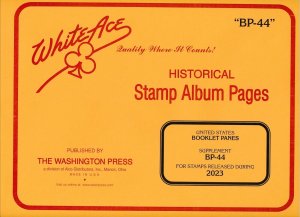 WHITE ACE 2023 US Booklet Panes Stamp Album Supplement BP-44
