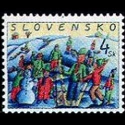 SLOVAKIA 1999 - Scott# 342 Christmas Set of 1 NH