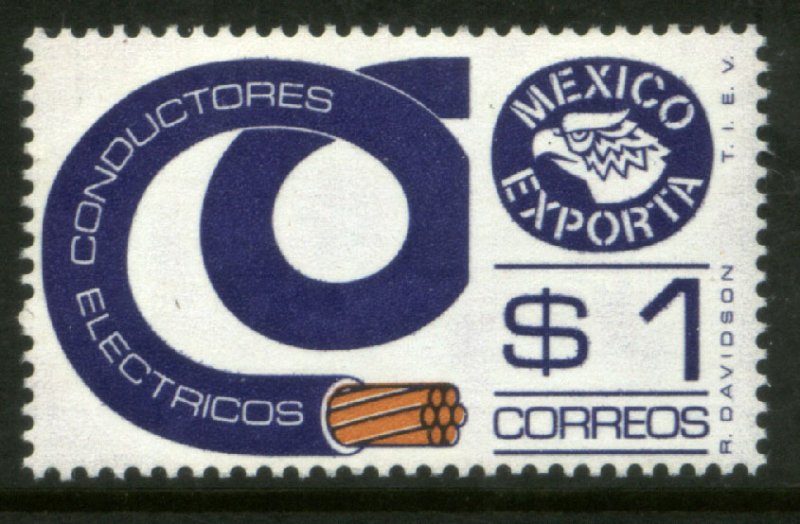 MEXICO Exporta 1114, $1P Conductors Unwmkd Fosfo Paper 5. MINT, NH. VF.