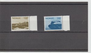 Norway  Scott#  631-2  MNH  (1974 Lindesnes)