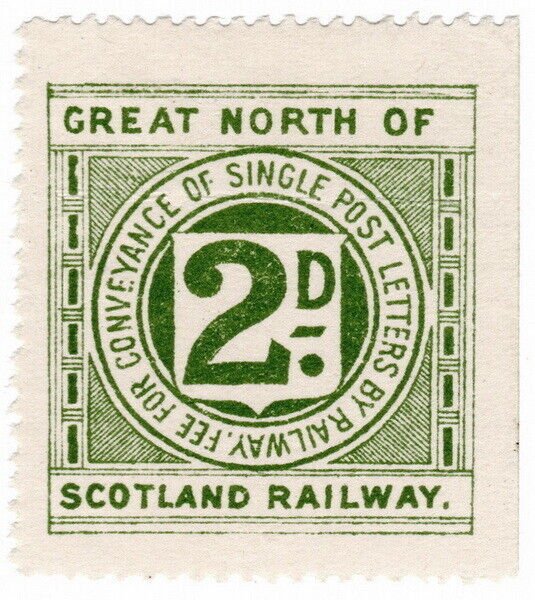 (I.B) Great North of Scotland Railway : Letter Stamp 2d