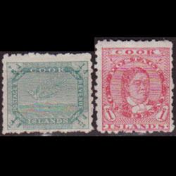 COOK IS. 1902 - Scott# 27-8 Wrybill etc. 1/2-1p LH