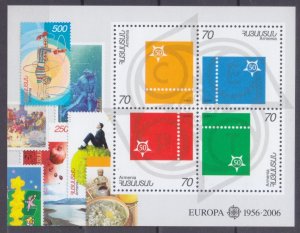 2006 Armenia 543-546/B24 50 years of the European Union 