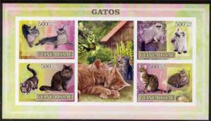 Guinea - Bissau 2007 Domestic Cats imperf sheetlet contai...