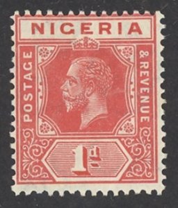 Nigeria Sc# 2 MH (a) 1914-1927 1p carmine King George V