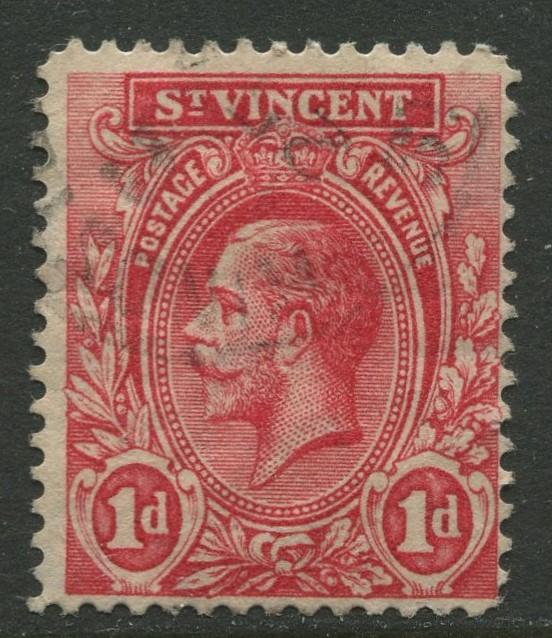 St Vincent - Scott 105 - KGV Definitive -1913 - Used - Single 1d Stamp