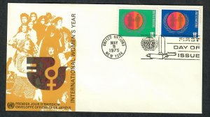 United Nations New York #258 - 259 Equity unaddressed FDC