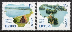 EUROPA 2001 - Lithuania - Water - Treasure of Nature - MNH Set