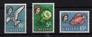 St. Helena QEII 1967 1s 6d 5/- & 10/- SG185, 187-188  LHM WS36710