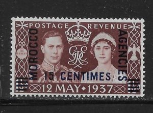 Great Britain - Offices in Morocco 439 KGVI Coronation single MNH