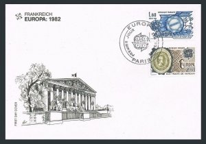 France 1827-1828 FDC.Michel 2329-2330. EUROPE CEPT-1982,Treaty of Rome,Verdun.