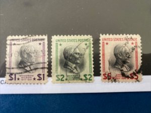 U.S. SC# 832 - 834 - Used - SCV = 7.00