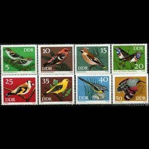 DDR 1973 - Scott# 1453-60 Songbirds Set of 8 NH