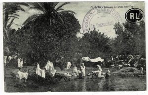 French Morocco 1914 Moroccan Border Mobile Remote Depot cancel on postcard