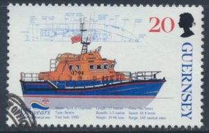 Guernsey  SG 827  SC# 684 Lifeboats  First Day of issue cancel see scan