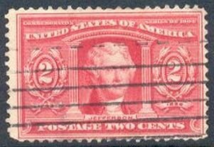 US Stamp #324 - Thomas Jefferson - Louisiana Purchase ExpositionIssue 