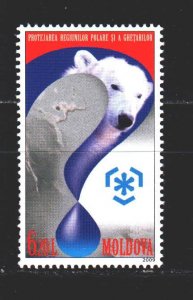 Moldova. 2009. 646. Polar bear fauna. MNH.