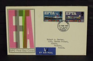 15309   GREAT BRITAIN   FDC # 480-481     E.F.T.A.        CV$ 7.80