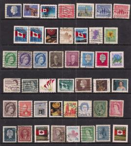 Canada Selection of 45 mixed used stamps - 483