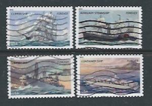 Scott #  4548 to 4551   used singles  Merchant  Marine