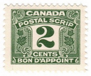 (I.B) Canada Revenue : Postal Scrip 2c