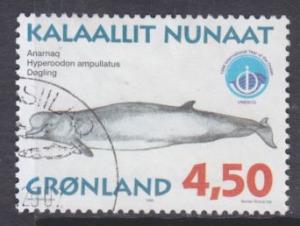 Greenland sc#332 1998 4.50k Whales used