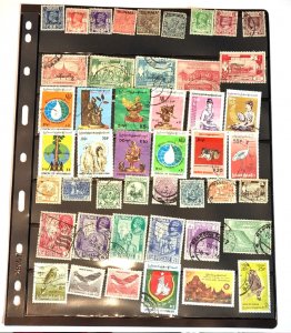 Myanmar/Burma stamps - 50 Stamps all different