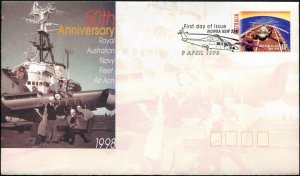 AUSTRALIA - SG#1758 50th Anniversary Of RAN Fleet Air Arm (1998) FDC