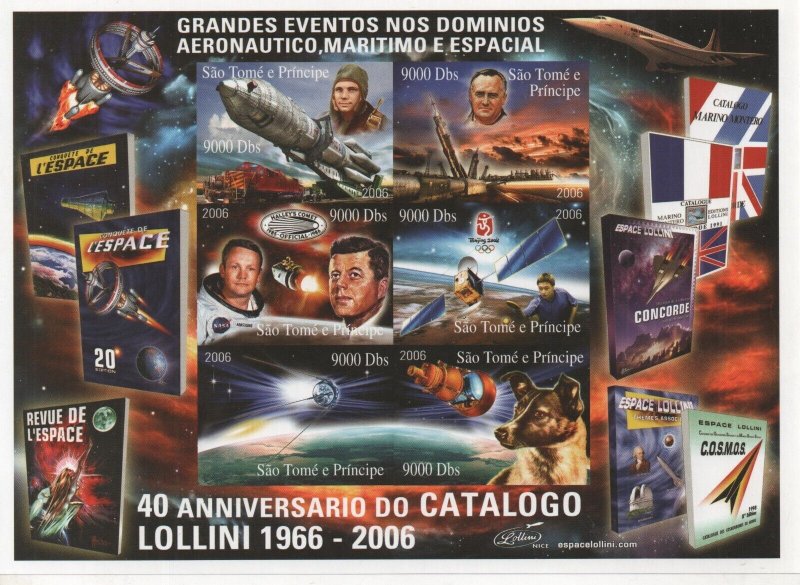 Lollini Space stamp catalogue - Conquette de L'Espace - 21st edition new