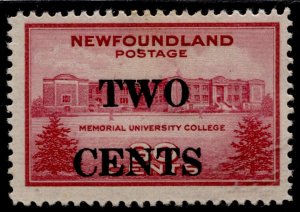 Newfoundland #268 Surcharge Issue MLH