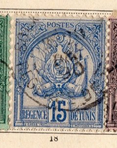 Tunisia 1888 Early Issue Fine Used 15c. 109915