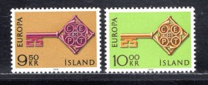 ICELAND SC# 395-96 FVF/MNH