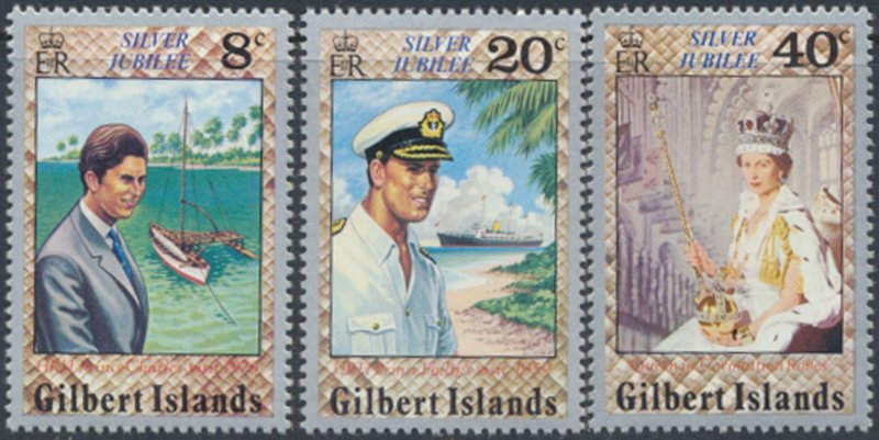 Gilbert Islands  SC# 293 - 295   MNH   QE II Silver Jubilee    see details/sc...