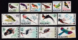 Malawi 1968 SC 95-109 MNH Set Birds 