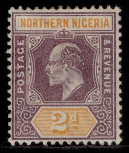 NORTHERN NIGERIA EDVII SG22, 2d dull purple & yellow, M MINT. Cat £26. ORDINARY