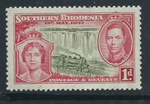 Southern Rhodesia SG 36  MVLH  lightest of hinge mark