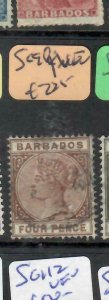 BARBADOS (P1402B) QV   4D  SG 98   VFU 