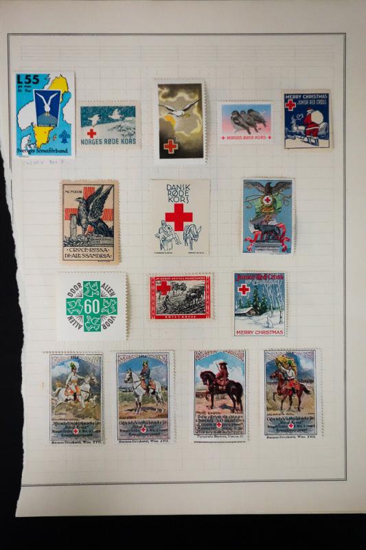 Stamp Collection of Early Red Cross Labels