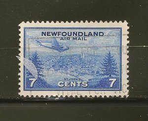 Canada Newfoundland SC#C19 Air Mail Used