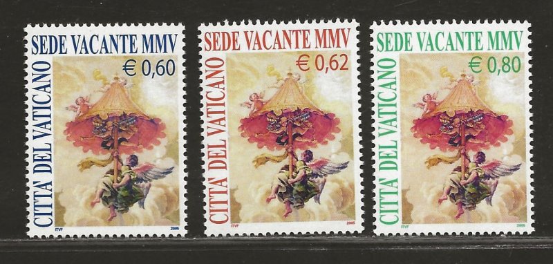 VATICAN CITY  SC# 1292-94  FVF/MNH