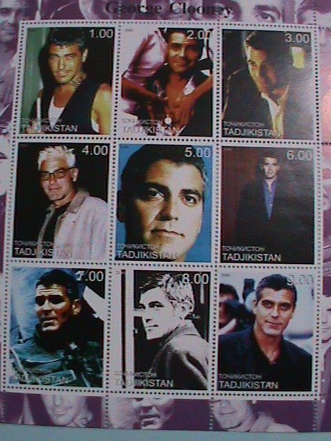 ​TADJIKISTAN  STAMP:2000 GEORGE CLOONEY MNH STAMP SHEET.