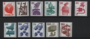 Germany  Berlin   #9N316-9N325  MNH  1971-73  accident prevention