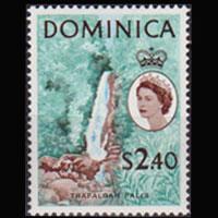 DOMINICA 1963 - Scott# 179 Waterfalls $2.4 LH