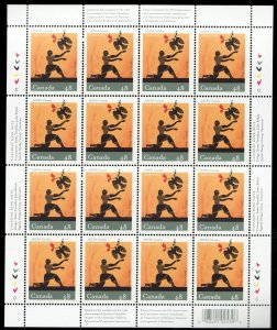 2003 - #1985 Sheet - Canada - AMEPA - Man Releasing Dove / Bird - cv$20