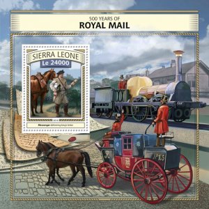SIERRA LEONE - 2016 - Royal Mail - Perf Souv Sheet - Mint Never Hinged