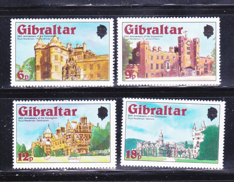 Gibraltar 365-368 Set MNH Royal Houses