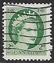 Canada # 338 - Queen Elisabeth - used