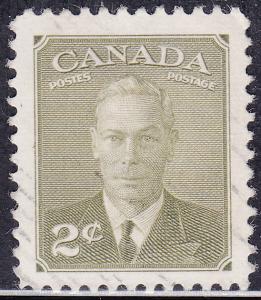 Canada 305 King George VI with Postes-Postage 1951