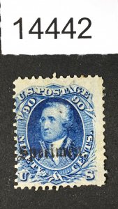 MOMEN: US STAMPS # 72s MINT OG H SPECIMEN $200 LOT #14442